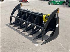 2022 76” Root Rake Skid Steer Grapple Bucket 