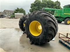 1250/50R32 Combine Floater Tires On Rims 