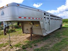 2012 Elite 34' T/A Gooseneck Livestock Trailer 