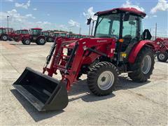 2022 Mahindra 2670 PST CAB Compact Utility Tractor W/Loader 