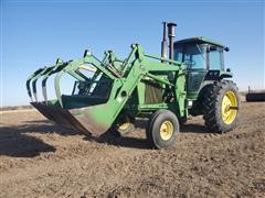 1981 John Deere 4440 2WD Tractor W/740 Loader, Bucket & Grapple 