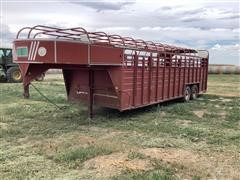 1984 Kiefer Built SMG T/A Livestock Trailer 