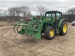 2004 John Deere 6420 MFWD Tractor W/Loader 