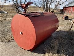 500 Gallon Skid Mount Tank & Pump 