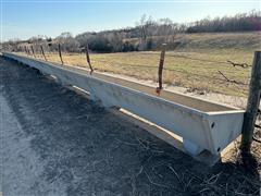 10' Concrete Feed Bunks W/Neck Rail 