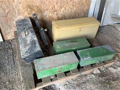 John Deere Assortment Of Tool Boxes 