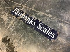 Fairbanks Scales Steel Sign 