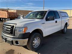 2012 Ford F150 XL 4x4 Extended Cab Pickup W/Topper 