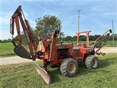 DitchWitch R40 4x4 Trencher W/Backhoe & Backfill Blade 