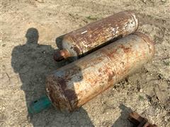 Qty (2) 100 Lb Propane Bottles 