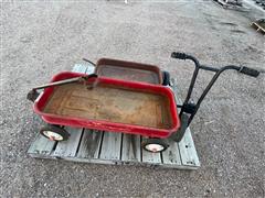 Antique Toy Wagons & Scooter 