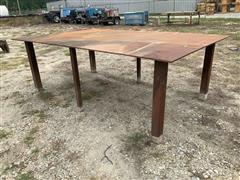 Shop Made 6’x10’ Steel Welding Table 