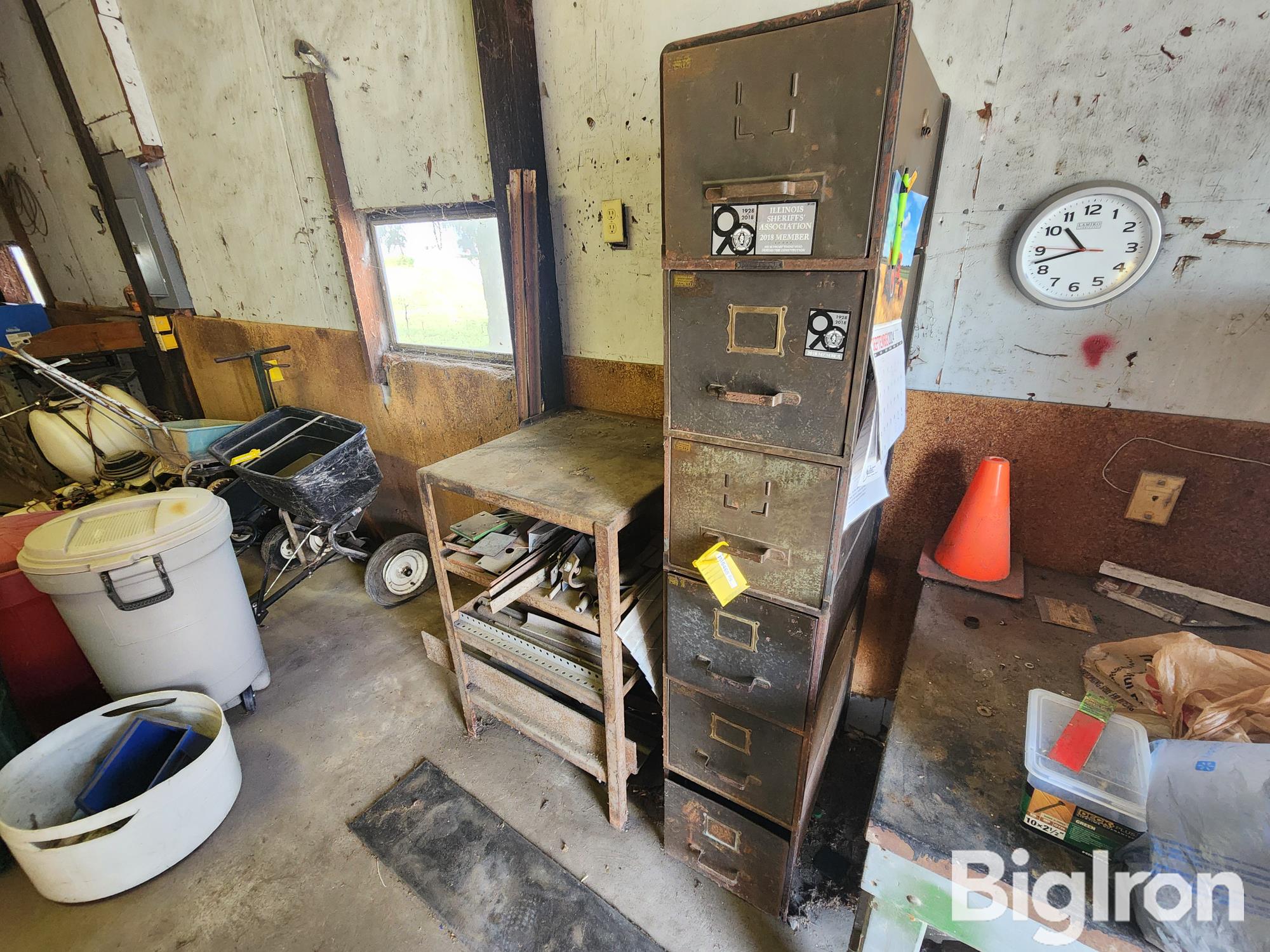 Filing Cabinets & Welding Table 