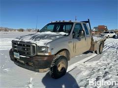 2002 Ford F350 Extended Cab Dually Flatbed 4X4 Pickup 