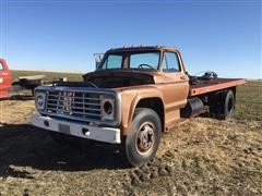 1974 Ford F600 S/A Flatbed Truck 