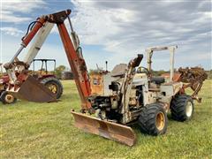 DitchWitch R65 4x4 Trencher W/Backhoe & Backfill Blade 