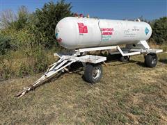 1,000-Gallon NH3 Tank On Running Gear 