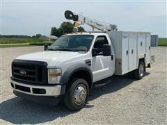 2008 Ford F550 XL Super Duty S/A Service Truck W/Crane 