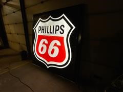 PHILLIPS 66 7' X 7' Vintage Gas Station Sign W/ Light Kit 
