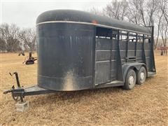 1980 Bumper Hitch T/A Livestock Trailer 