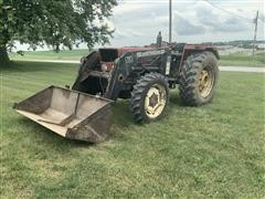 Hesston 55-56 MFWD Utility Tractor W/Westendorf Loader & Bale Spear 