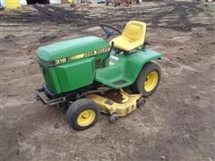 John Deere 316 Lawn & Garden Tractor W/46" Mower 