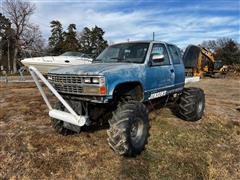 1992 Chevrolet Silverado 1500 4x4 Extended Cab Flatbed Pickup 