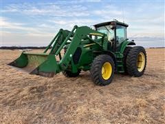 2007 John Deere 7730 MFWD Tractor W/746 Loader 