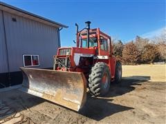 1975 International 4166 4WD Tractor W/Front Blade 