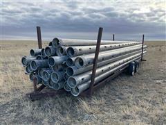 8” Aluminum Pipe On T/A Transport Trailer 