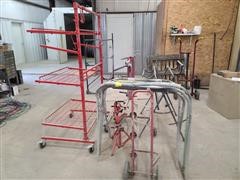 Portable Paint Booth Rack & Stands 