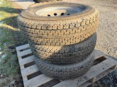 235/80R16 Tires W/8-bolt Wheels (BID PER UNIT) 