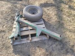 Lift Assist Wheel Removed From A John Deere Planter 