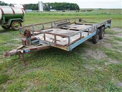1991 Homemade 8x17 T/A Utility Trailer W/Dovetail 