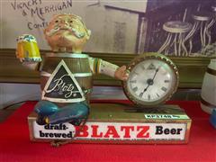 Blatz Beer Clock 