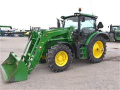 2014 John Deere 6125R MFWD Tractor W/Loader 