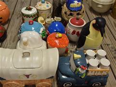 Large Quantity Of Cookie Jars 