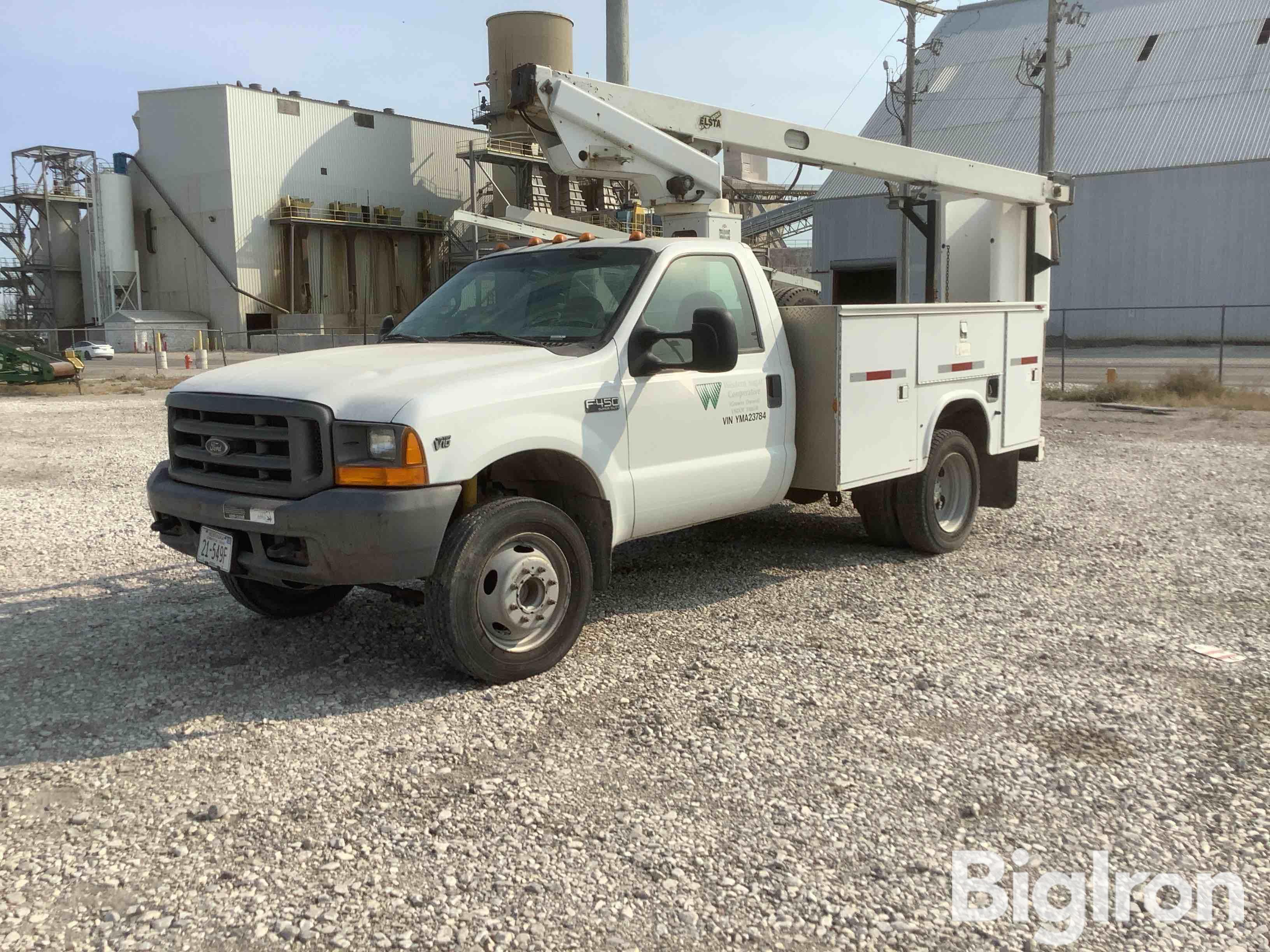 2000 Ford F450 Dually Bucket Pickup Truck 