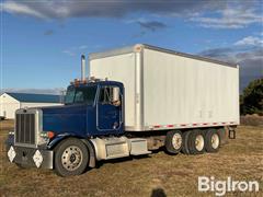 1999 Peterbilt 379 T/A Box Truck W/ Tag Axle 