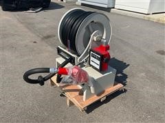 2022 12V Diesel Fuel Pump W/ Hose Reel, Meter & Nozzle 