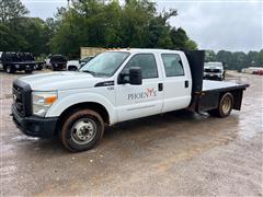 2011 Ford F350 2WD Crew Cab Flatbed Pickup 