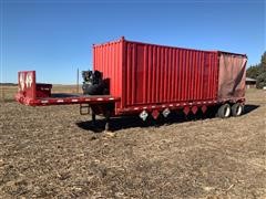 1981 Nabors 40' T/A Step Deck Trailer W/Containers 