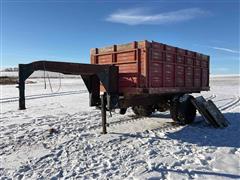 14' S/A Hydraulic Gooseneck Grain/Dump Trailer 