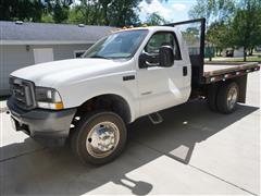 2004 Ford F450 XL 2WD Flatbed Dually Pickup 