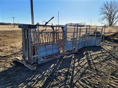 W-W Cattle Chute W/scales, Palpation Cage & Alley Way 
