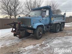 1985 GMC C7000 TopKick T/A Dump Truck W/Blade 