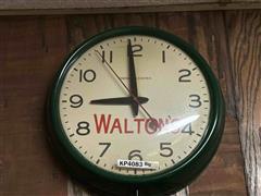 Walton's Advertising Clock 