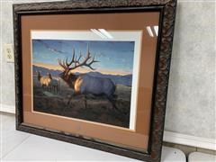 NWTF Framed Elk Print 