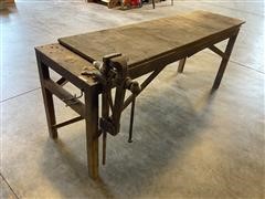 Shop Bench/Welding Table W/ Vise 