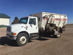 1996 International 4900 S/A Feed Truck W/Harsh Mixer & Delivery Box 